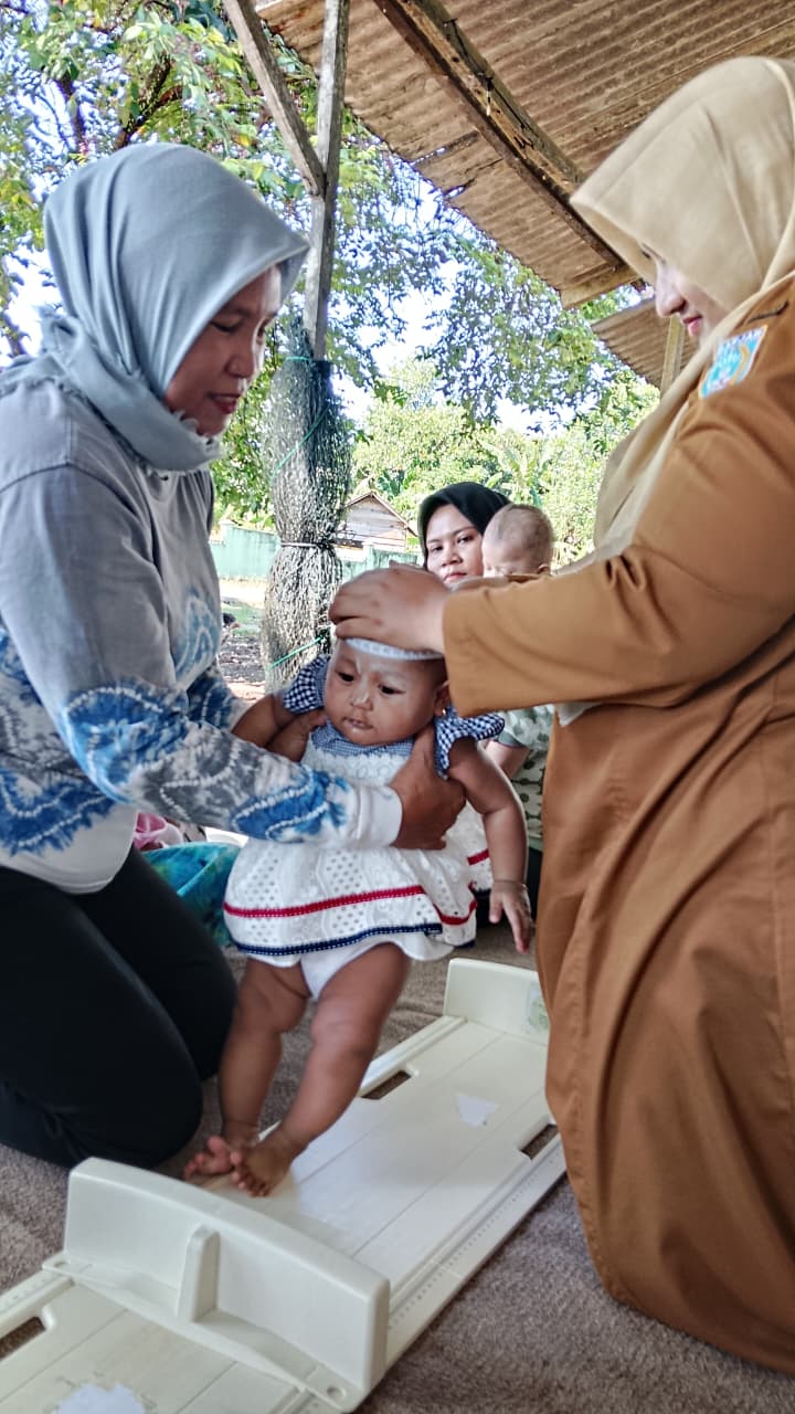 Wujudkan Masyarakat Sehat, Posyandu Teratai II Desa Tanah Abang Rutin Layani Warga